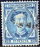 Spain 1876 Characters 1/4 CTS Blue Edifil 175. España 1876 175 u. Uploaded by susofe